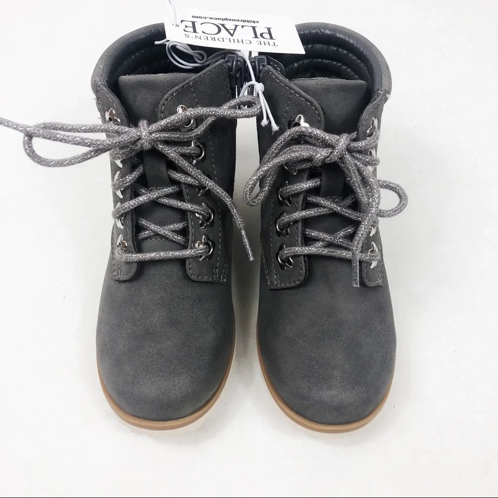 NWT The Children's Place Toddler Ankle Bootie | Grey | Size 9